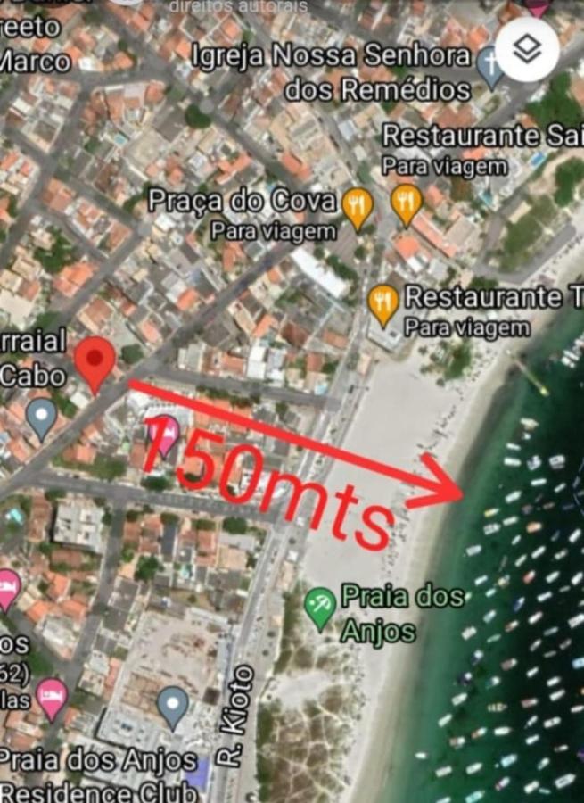Tardeli Suite Dos Anjos Com Sacada Арраял-ду-Кабу Екстер'єр фото